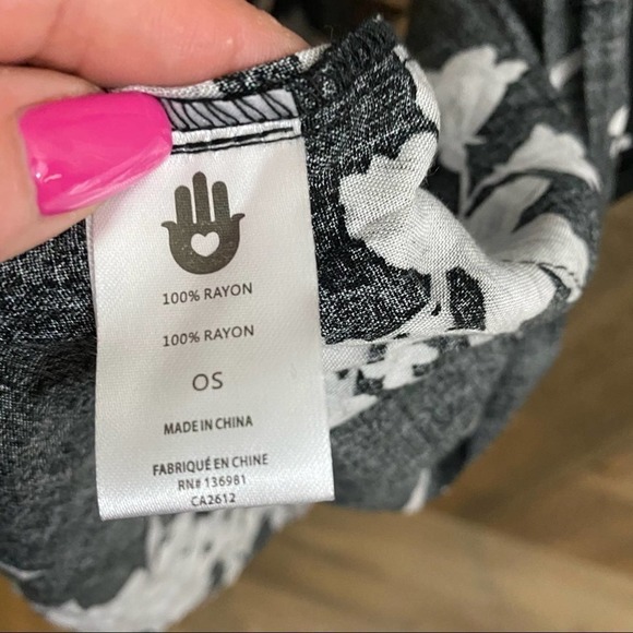 SPIRITUAL gangster maya floral tie front kimono OS - Picture 4 of 9